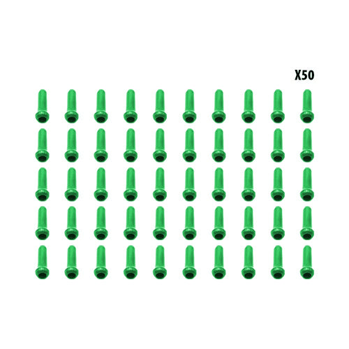 Arrets de cables vert x50 pcs