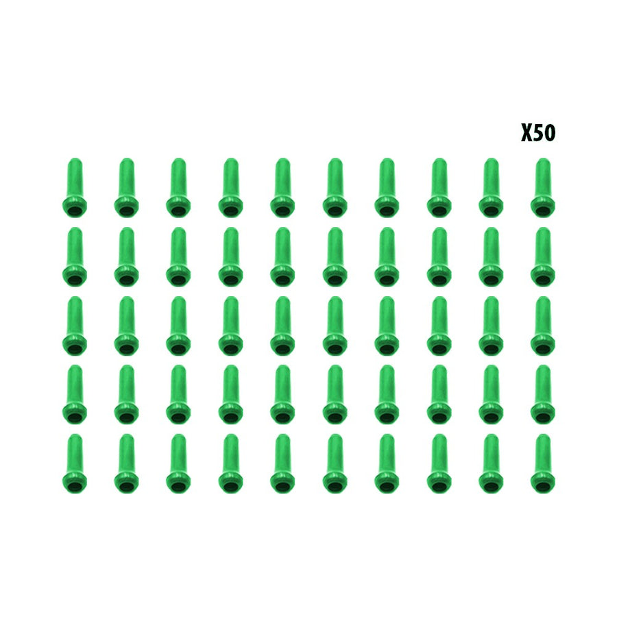 Arrets de cables vert x50 pcs