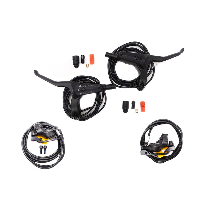 Kit freins hydrauliques NUTT 4 pistons  connecteur SM ( 1x AR droite  + 1x AV droite)