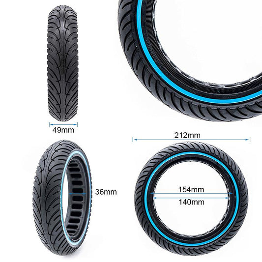 Pneu plein ultraléger 8,5x2-6,1/B34 - ligne bleue [Nedong] vue 2