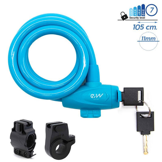 Antivol à clé EWLK002 bleu référence CMM380
