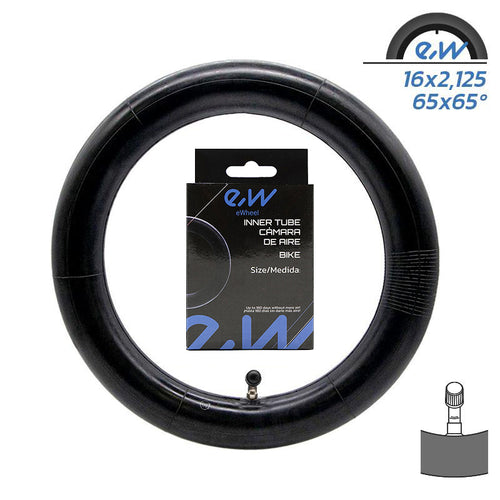Chambre à air 16x2,125 VC 65x65º Ewheel