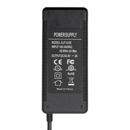 Chargeur 52v (sortie 58,8v) 2A connecteur GX16 vue 2