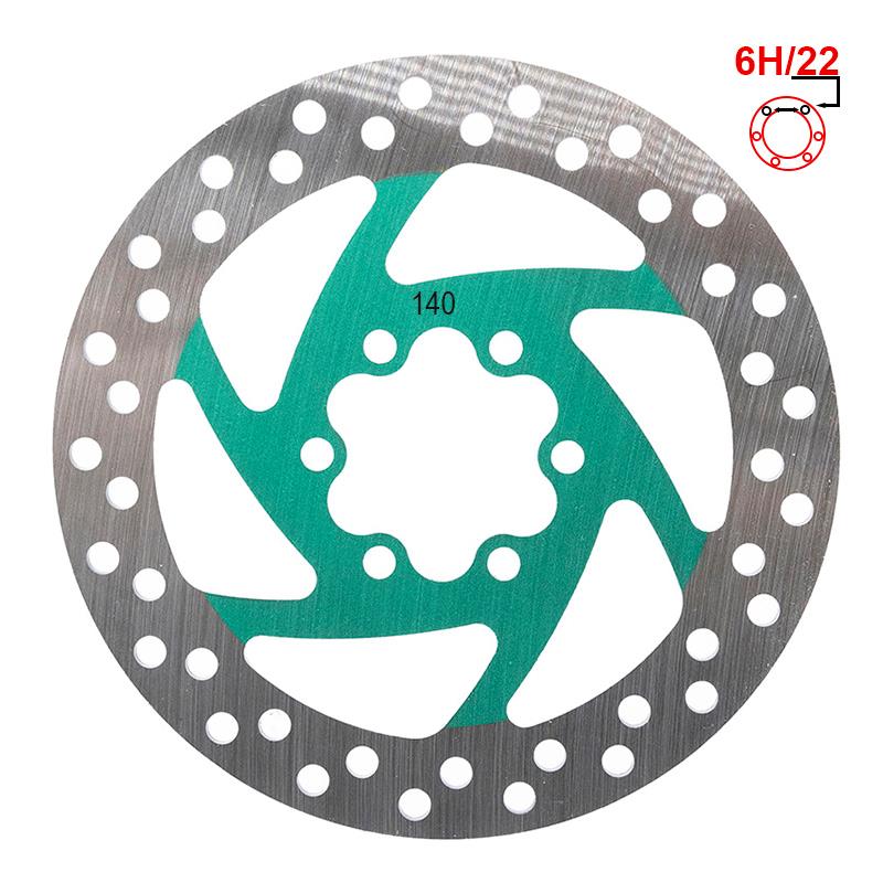 Disque de frein 140mm 6H vert référence CMM442