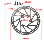 Disque de frein EWD002 140mm 6H — vue 2