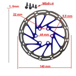 Disque de frein EWD002 140mm 6H bleu — vue 2