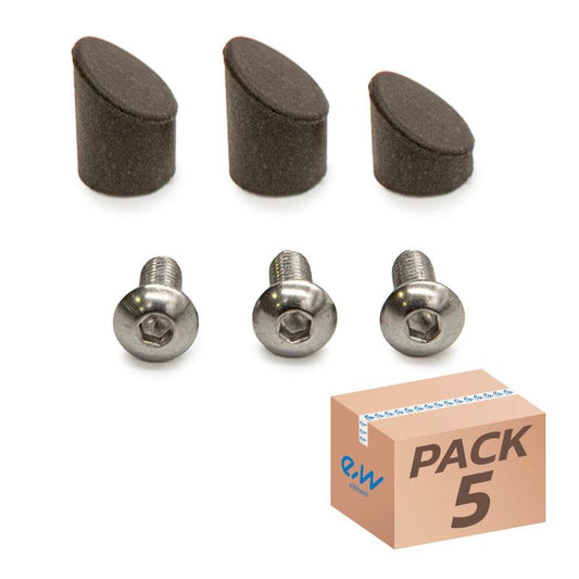 Capuchon noir pour garde-boue arrière GX2.0 Xiaomi - 5pcs référence CMM843