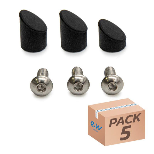 Capuchon noir pour garde-boue arrière GX1.0 Xiaomi - 5pcs référence CMM844