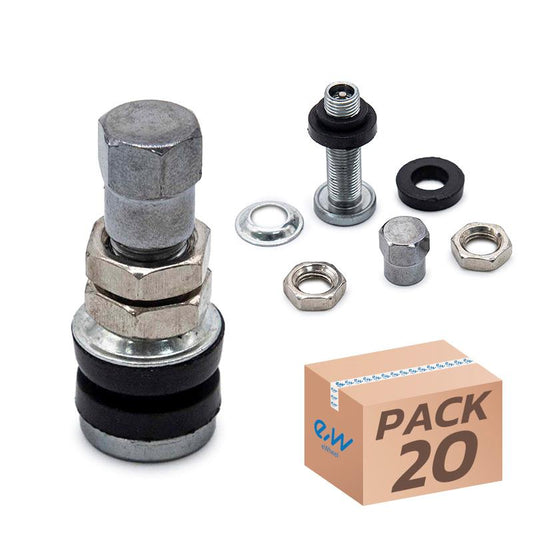 Valve Tubeless droite (joint à vis) - PVR40 - 20pcs référence 37370