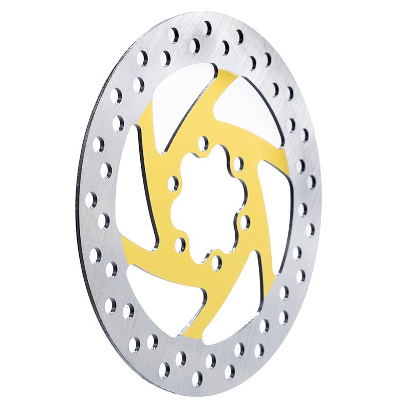 Disque de frein 120mm 6H jaune vue 3