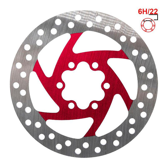 Disque de frein 120mm 6H rouge référence CMM449