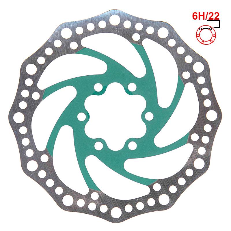 Disque de frein R6.1 140mm 6H vert référence CMM457