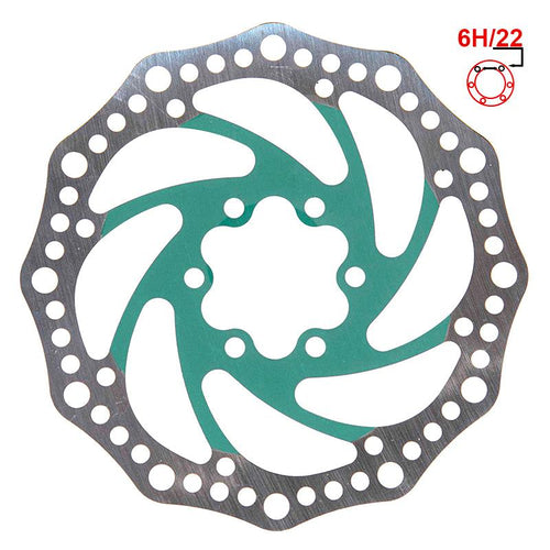 Disque de frein R6.1 140mm 6H vert