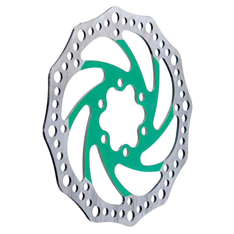 Disque de frein R6.1 140mm 6H vert vue 3