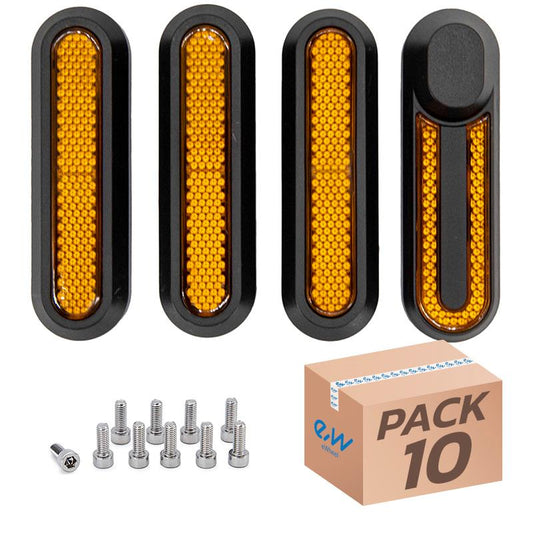 Catadioptre noir avec réflecteur jaune pour Xiaomi pack de 10 référence CMM842