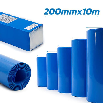 Gaine thermorétractable bleu 200mm 10M référence CMM668