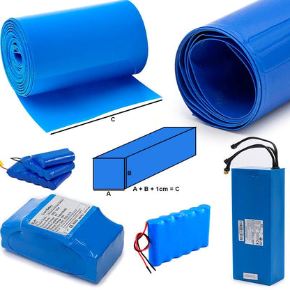 Gaine thermorétractable bleu 280mm 10M vue 2