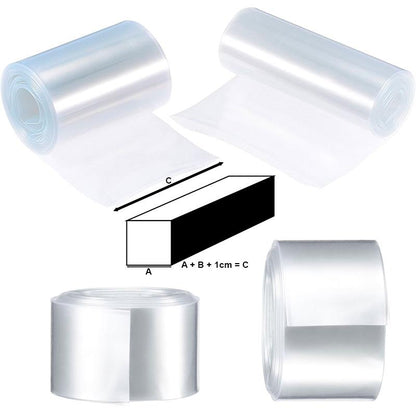 Gaine thermorétractable transparent 200mm 10M vue 2