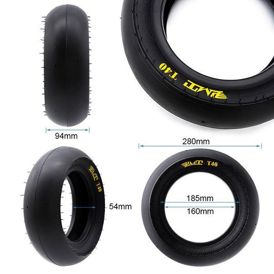 Pneu tubeless radial T40 Slick 90/65R6,5 [PMT] vue 2