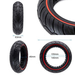 Pneu plein ultraléger 9,5x2,5 rouge pour NIU [Ewheel] — vue 2