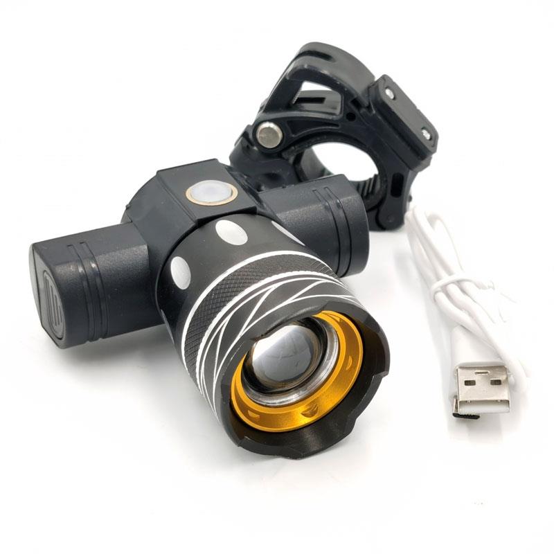 Lampe frontale LED rechargeable avec support de guidon référence 59555