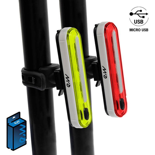 Kit de feux avant et arrière LED rechargeables haute puissance EWL002 référence CMM323