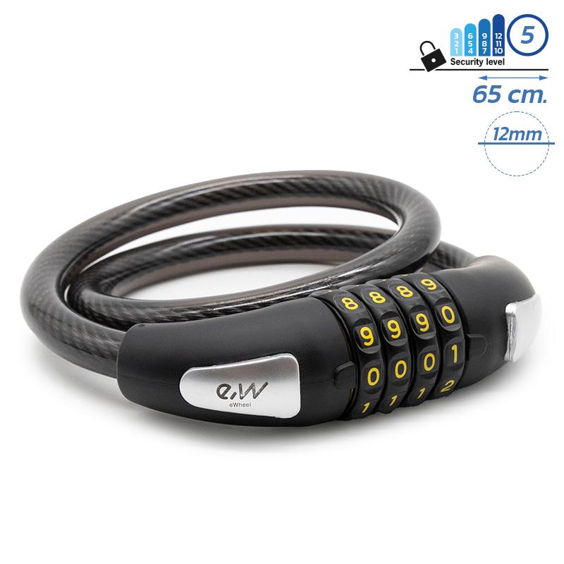Antivol à mot de passe EWLK012 noir référence CMM359