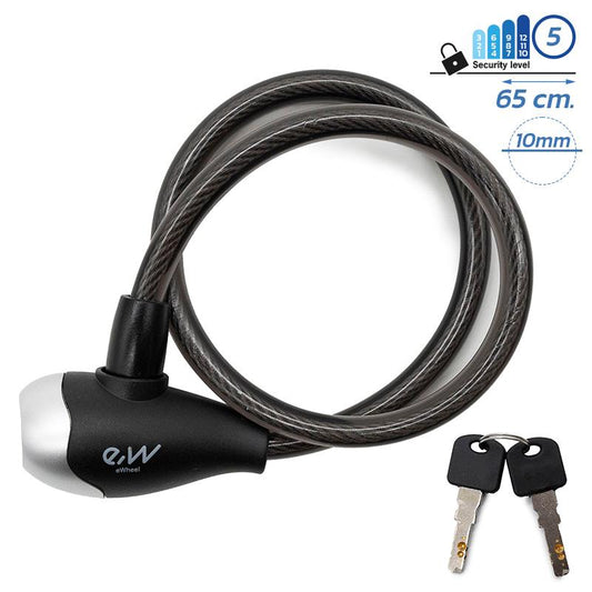 Antivol à clé EWLK016 noir référence CMM363