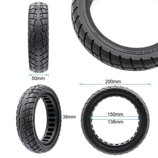 Pneu plein ultraléger 8,5x2-6,1/B34 Offroad ligne noire [Ewheel] vue 2