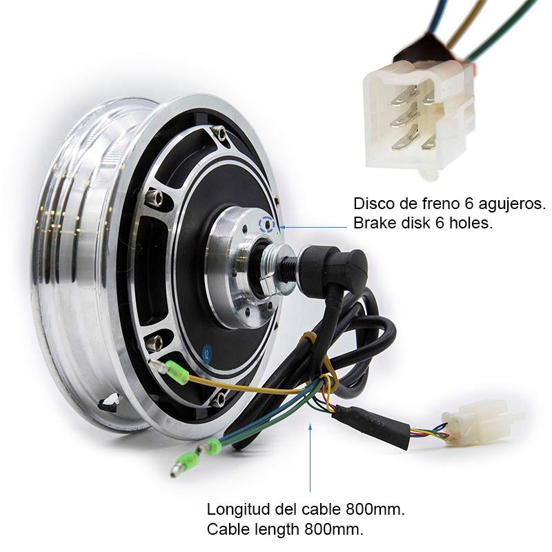 Moteur 48V 500W 6/B36 vue 3