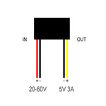 Convertisseur DC 20-60V vers 5V 3A [Fulree] — vue 3