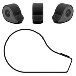 Cache en silicone noir pour accélérateur - 10 pièces — vue 1