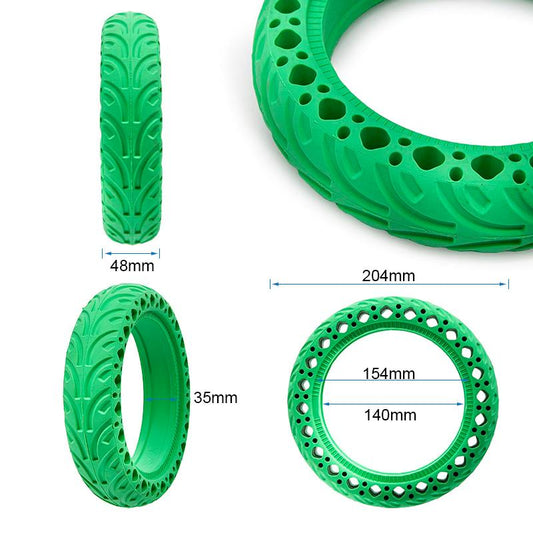 Pneu plein 8,5x2-6,1/B34 V3 - vert vue 2