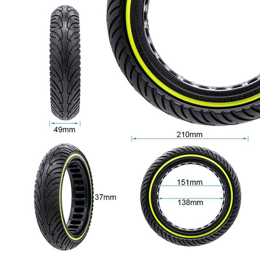 Pneu plein ultraléger 8,5x2-6,1/B34 - fluorescente [Nedong] - L vue 2