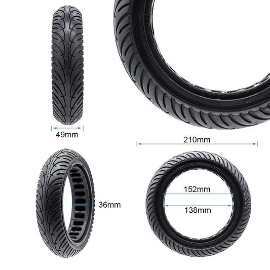 Pneu plein ultra-léger 8,5x2-6,1/B34 vue 2