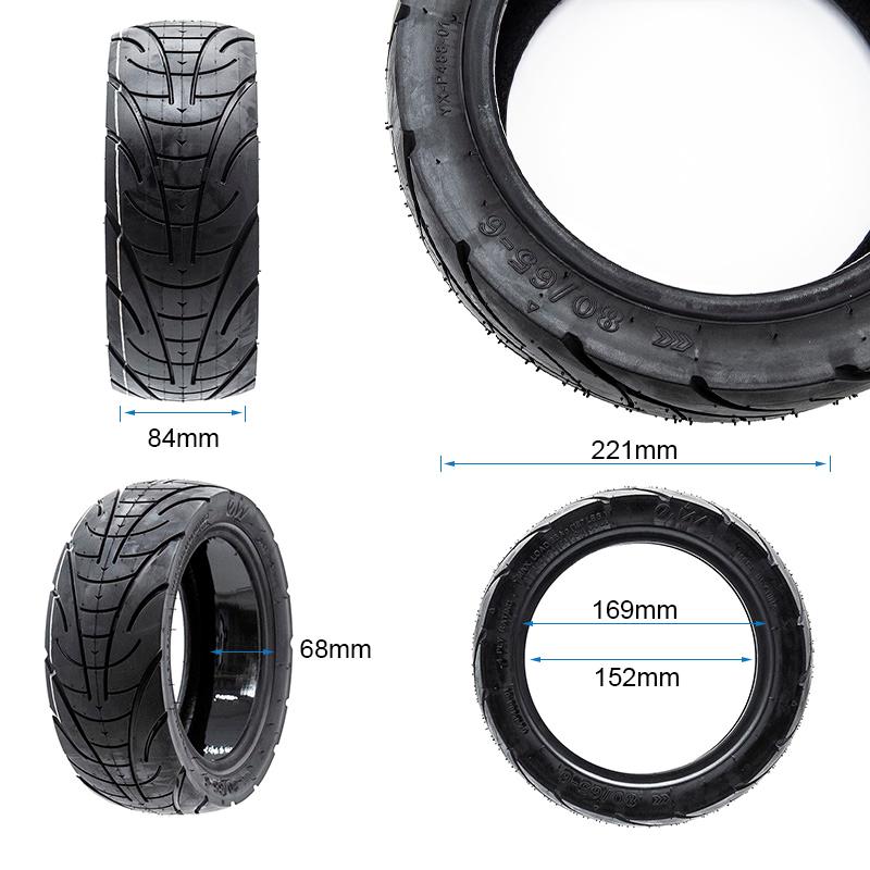 Pneu Tubeless Cityroad 80/65-6 [Ewheel] New GEL vue 2