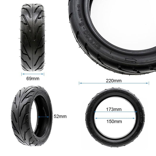Pneu tubeless Cityroad 9x3-6 [Xuancheng] vue 2