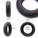 Pneu plein Ruvera 10x2,5-6,1 / B34 - points rouges [Nedong] — vue 2