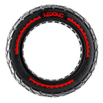 Pneu plein ultraléger Offroad 10x2,5/B44 - rouge [Nedong] — vue 3