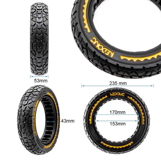 Pneu plein ultra-léger offroad 10x2,125-6,5/B44 [Nedong] vue 2