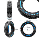 Pneu plein ultraléger Offroad 10x2,125-6,5/B44 - bleu [Nedong] — vue 2