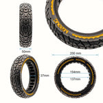 Pneu plein ultraléger Offroad 8,5x2-6,1/B34 - jaune [Nedong] — vue 2