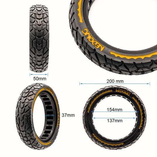 Pneu plein ultraléger Offroad 8,5x2-6,1/B34 - jaune [Nedong] vue 2
