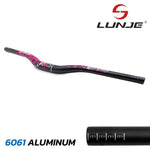 Guidon de 720mm avec élévation 25mm noir-rose — vue 1