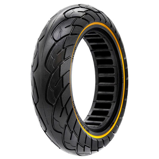 Pneu plein ultraléger 10x2,5--6,5/B44 - ligne jaune [Nedong] référence RM-002