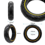 Pneu plein ultraléger 10x2,5--6,5/B44 - ligne jaune [Nedong] — vue 2