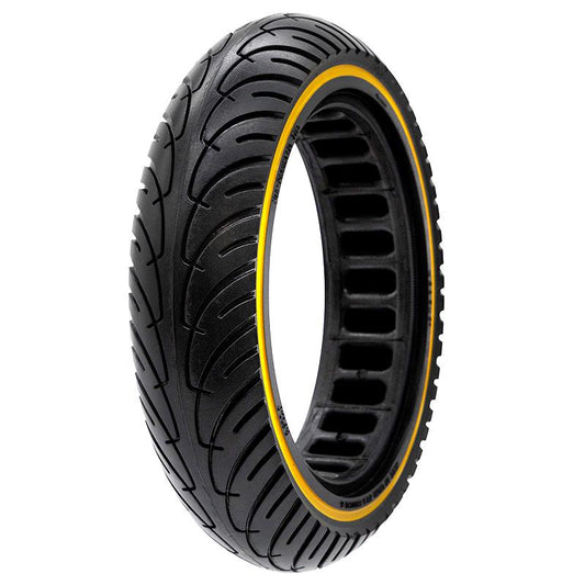 Pneu plein ultraléger 8,5x2-6,1/B34 - ligne jaune [Nedong] référence RRM-005