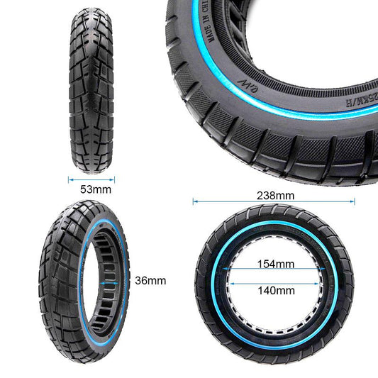 Pneu plein ultraléger offroad 10x2,125-6,1/B34 ligne bleue [Ewheel] - 2 pces [Ewheel] vue 2