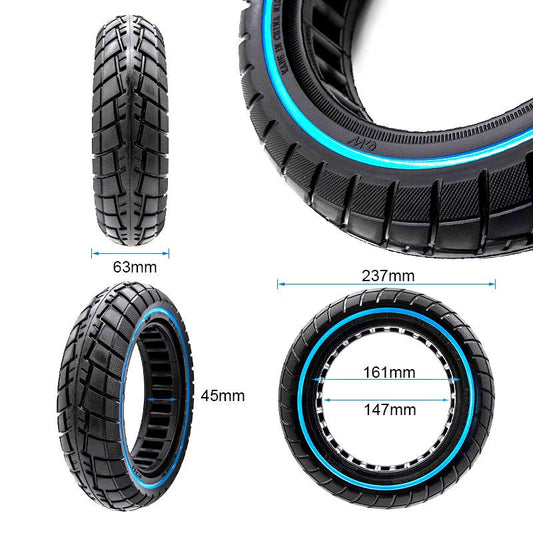Pneu plein ultra-léger offroad ligne bleue 60/70-6,5/B44 vue 2