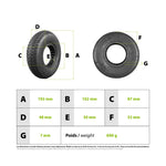 Pneu plein 200x50 - diam 94mm — vue 3